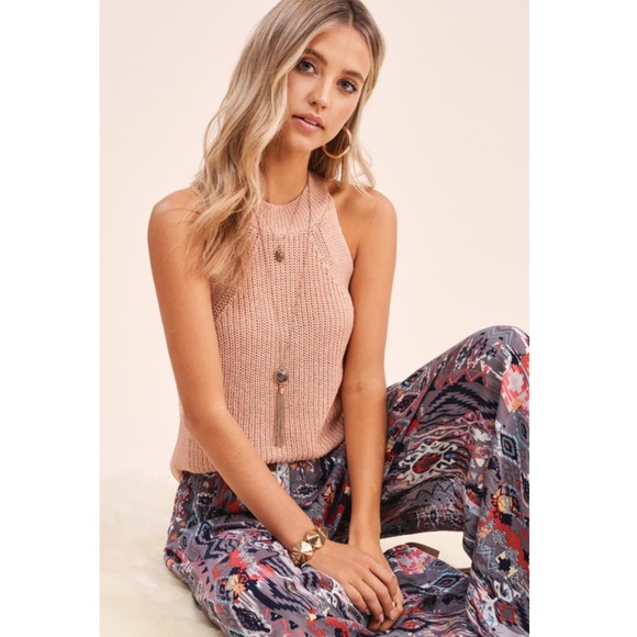 CASEY-Knit Halter Sweater - Picture 5 of 15